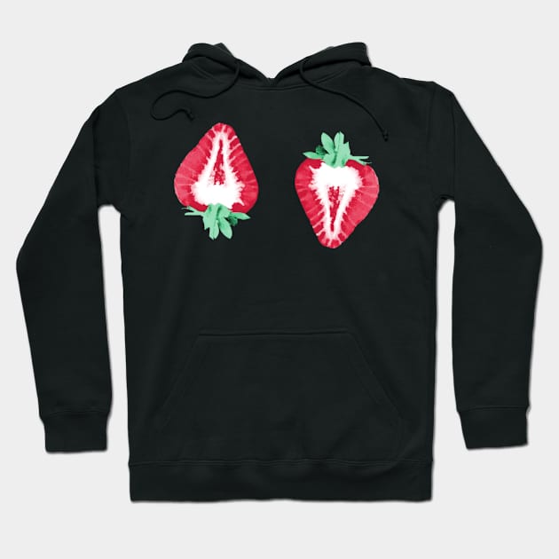 Strawberries Hoodie by oddityghosting